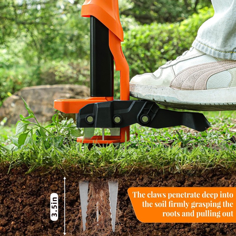 Weed Puller Tool, Stand Up Weed Puller Heavy Duty, Weeding Tool with 39" Ergo... gallery