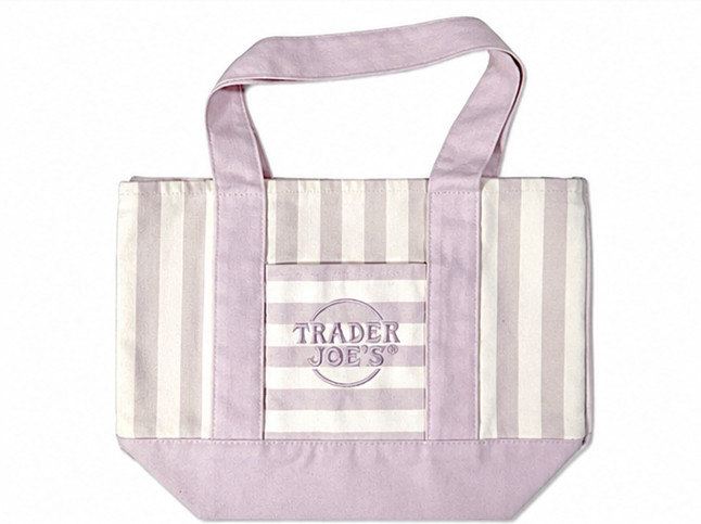 Trader Joe's Striped Canvas Mini Tote Bag Summer 2026 **Pick 1 or more* PREORDER gallery