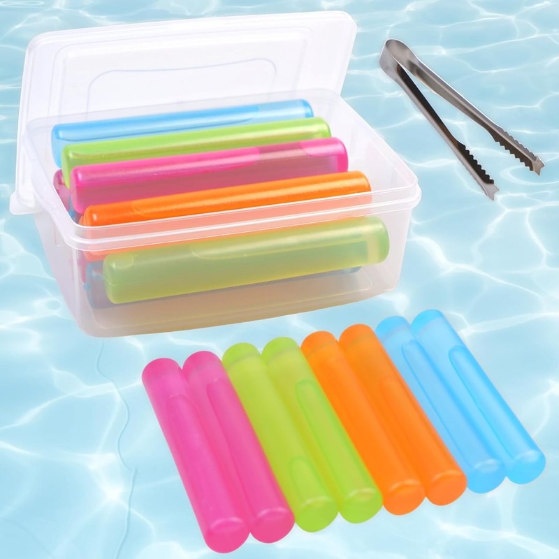 8Pack Reusable Ice Cubes with Lid Bin BPA Free Plastic Ice Sticks for Drinks gallery
