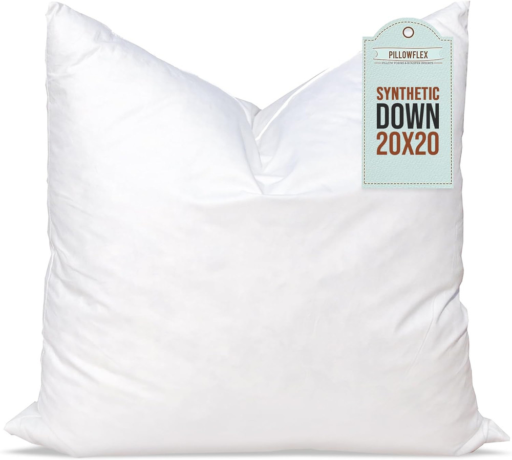 Synthetic down Pillow Insert - 20X20 down Alternative Pillow, Ultra Soft Body Pi