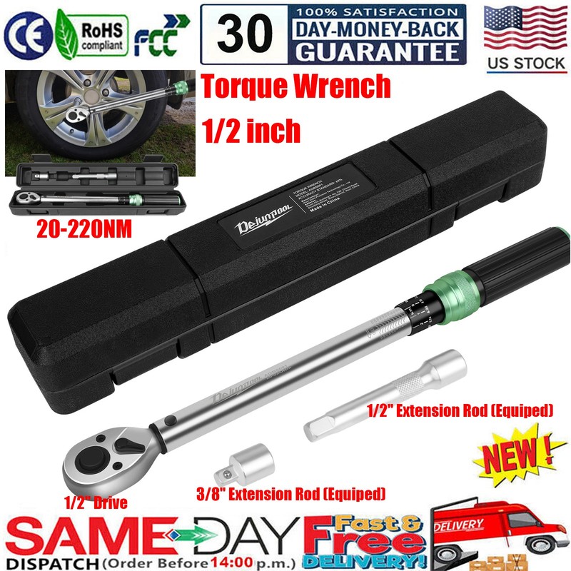 ✅Torque Wrench Adjustable Digital/Mechanical Torque Wrench 1/2'' 3/8" 1/4''Drive gallery