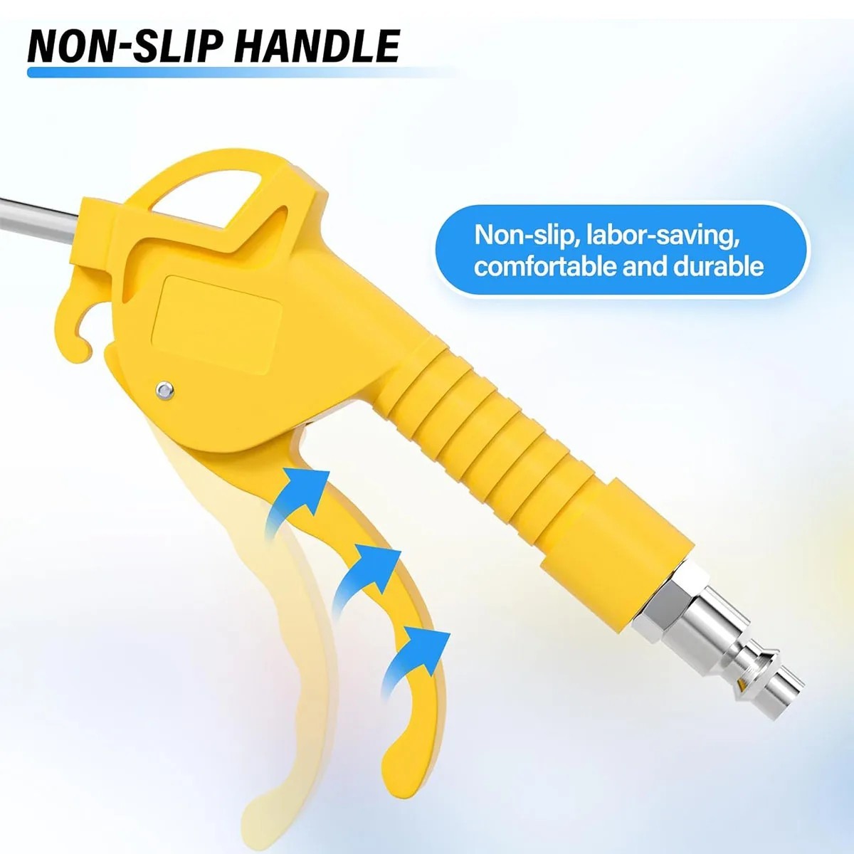 1pc High Flow Air Blow Gun with Angled Bent Nozzle Long Style for Compressor gallery