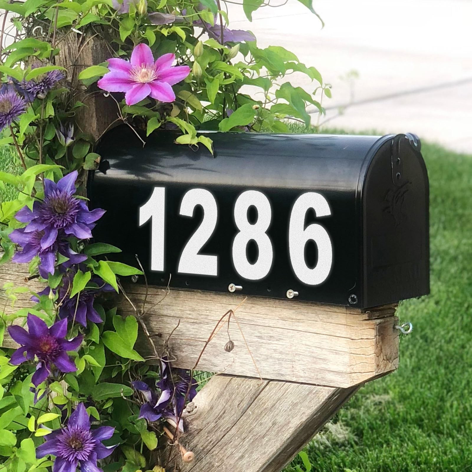 4 inch Reflective Mailbox Numbers Sticker 09, 5 Sets for Outside, Strong Self... gallery