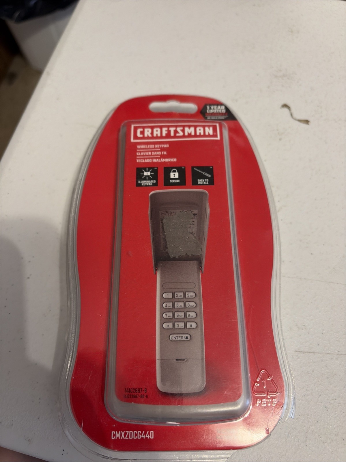 Craftsman CMXZDCG440 Wireless Garage Door Opener Keypad 2908OB gallery