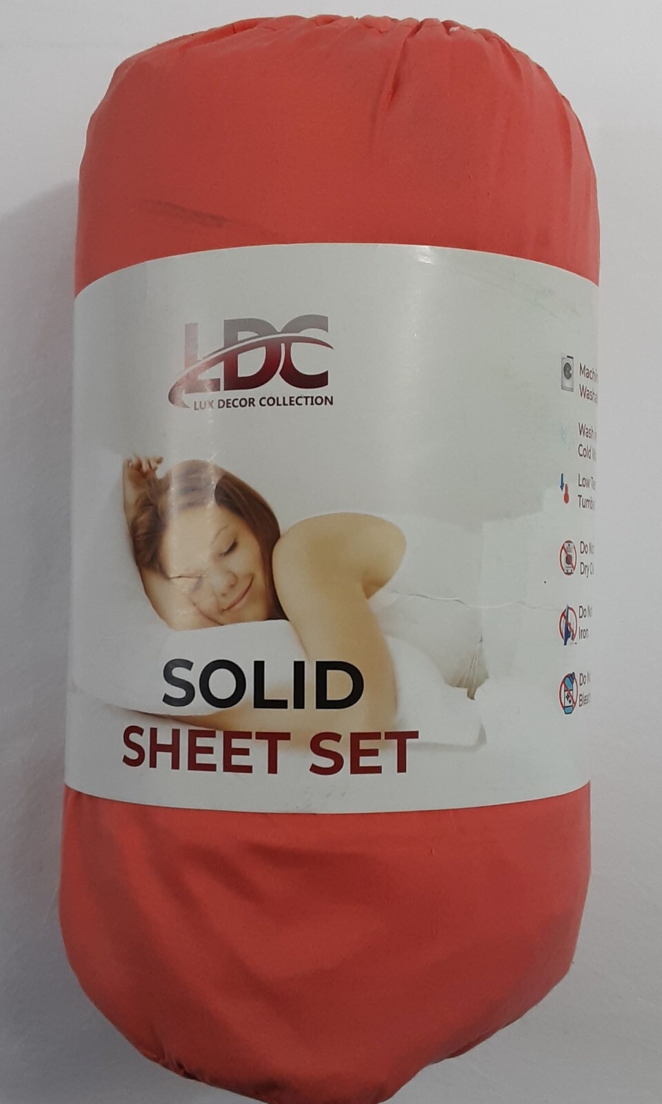 New, Coral LUX DÉCOR COLLECTION Bed Sheet Set (King) gallery