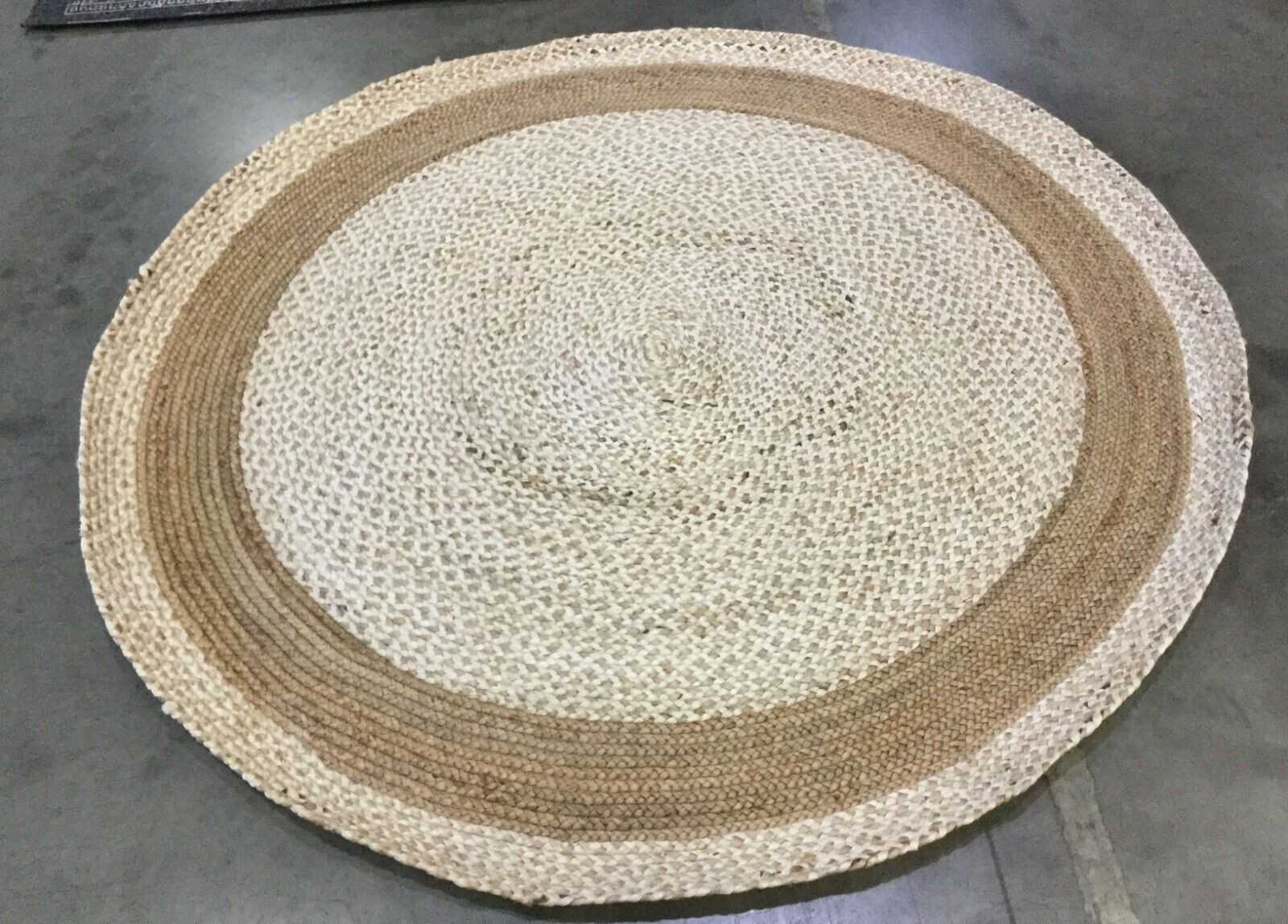 NATURAL 6' X 6' Round Broken Thread Rug, Reduced Price 1172661244 NF888A-6R gallery