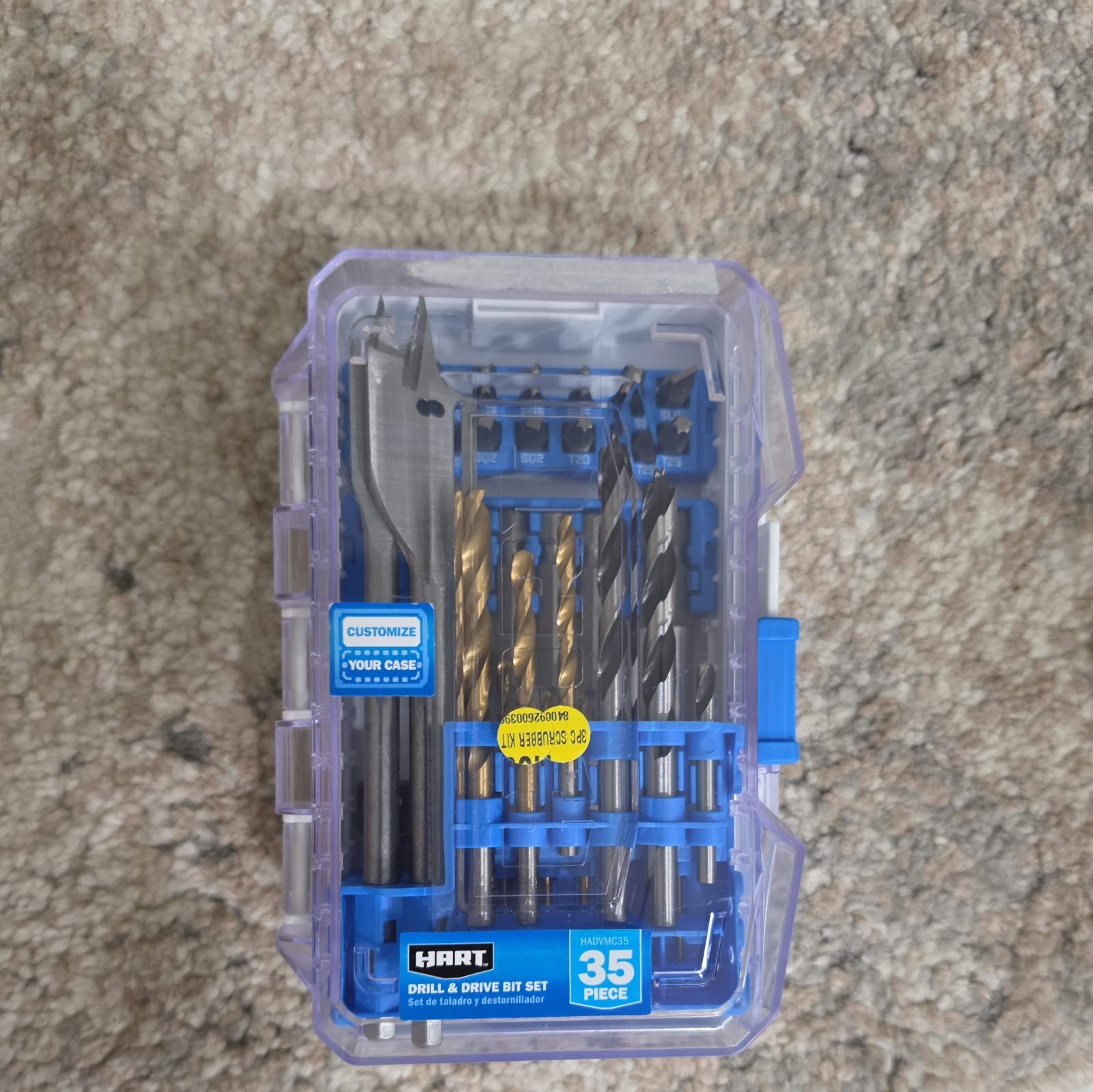 HART 35-Piece Assorted Drill Bit and Drive Bit Set Wood/Metal/PVC, Customizab... gallery