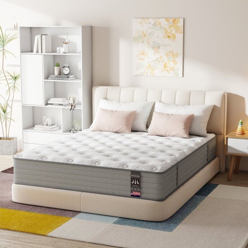 12" 14" Twin XL Hybrid Spring Gel Memory Foam Mattress Full Queen King In a Box gallery