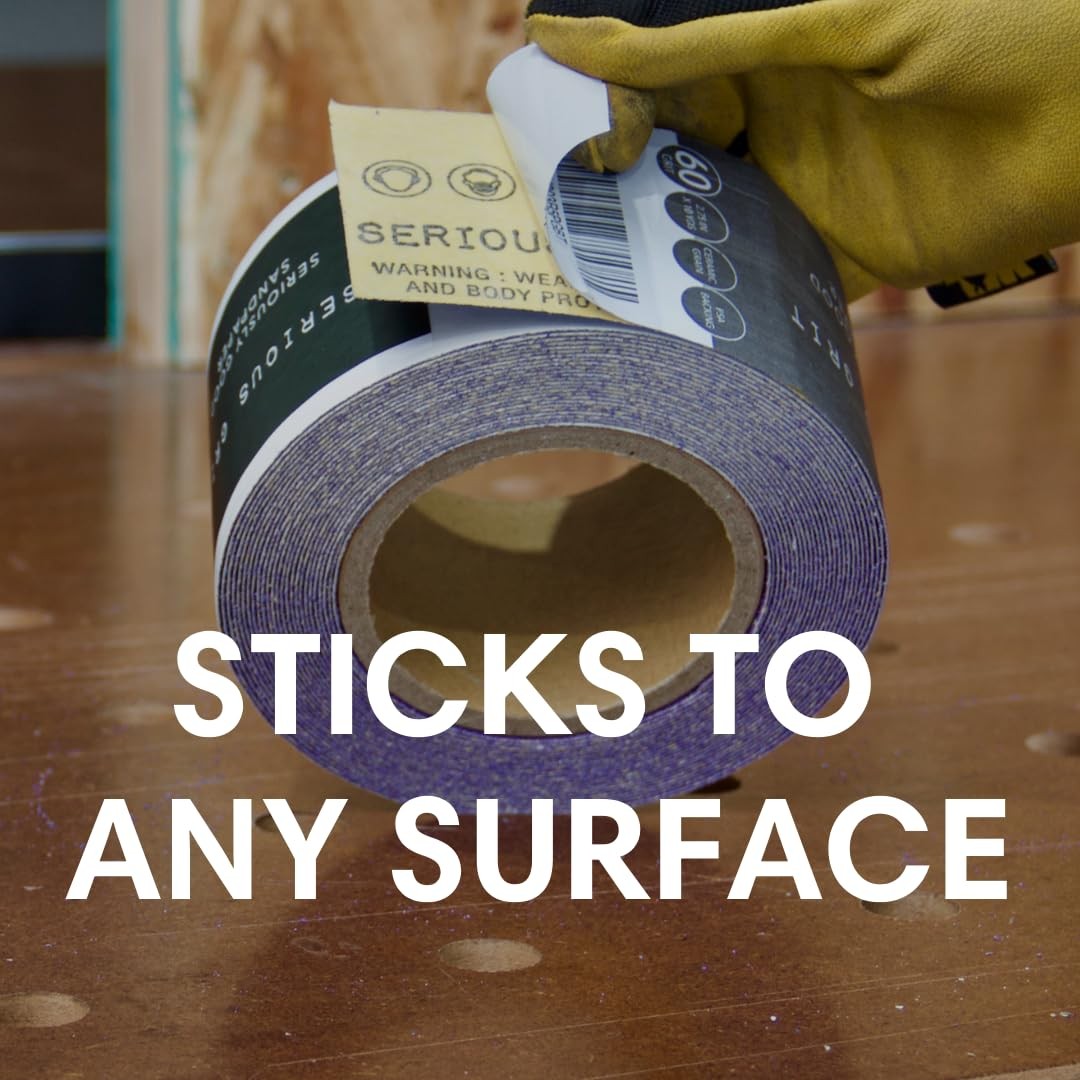 150 Grit Ceramic Grain PSA Sandpaper Roll - Heavy-Duty Stickyback Adhesive Lo... gallery