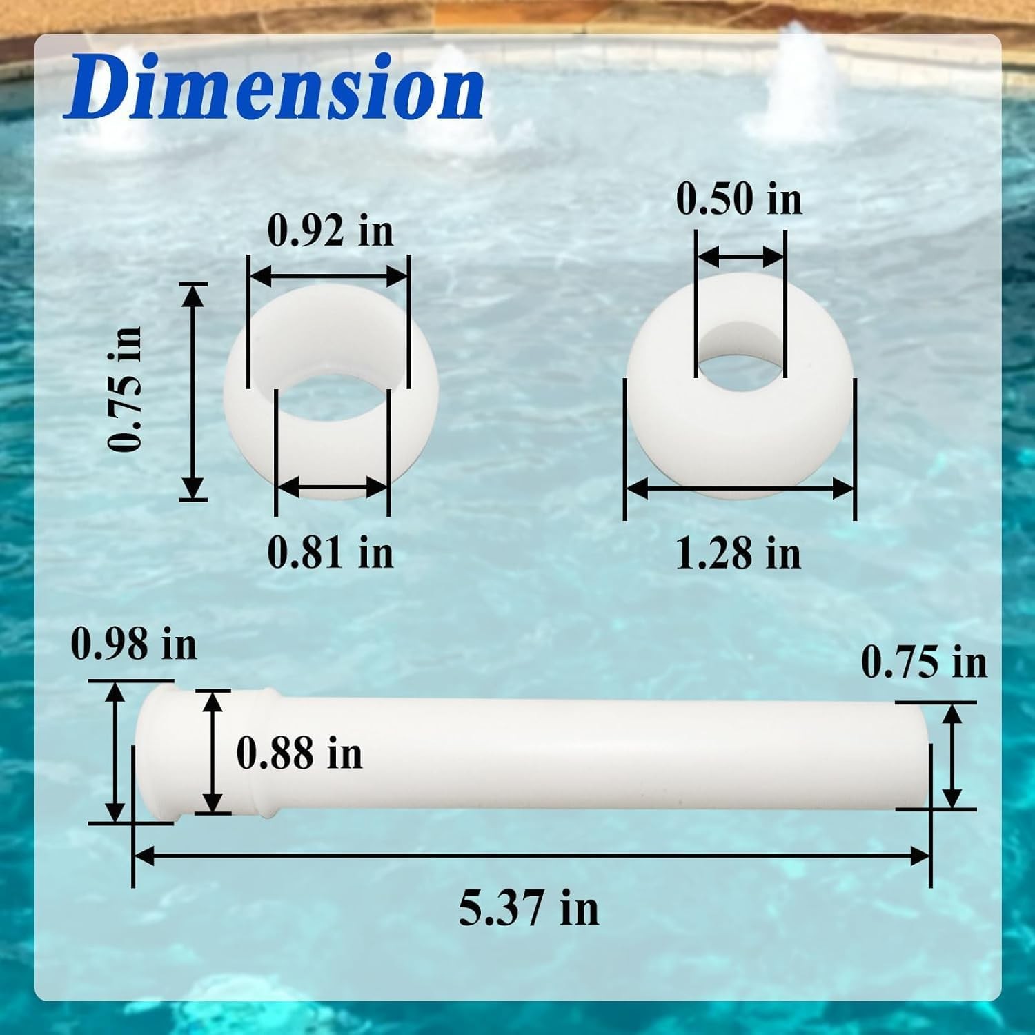 2 Sets 590135 Eyeball Assembly Parts, for Pool and Spa LED Light Bubbler (6... gallery