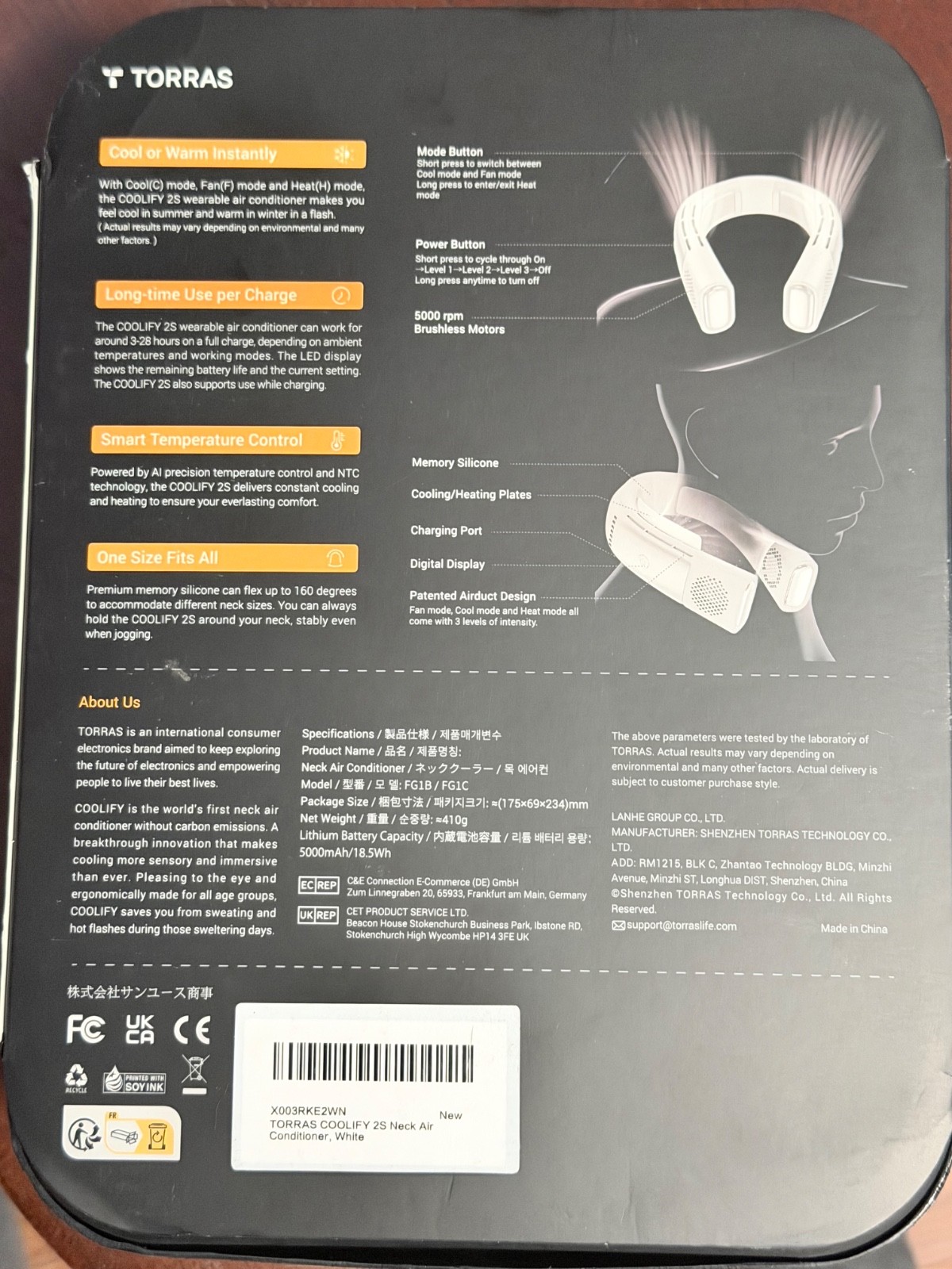 torras coolify cyber neck fan gallery