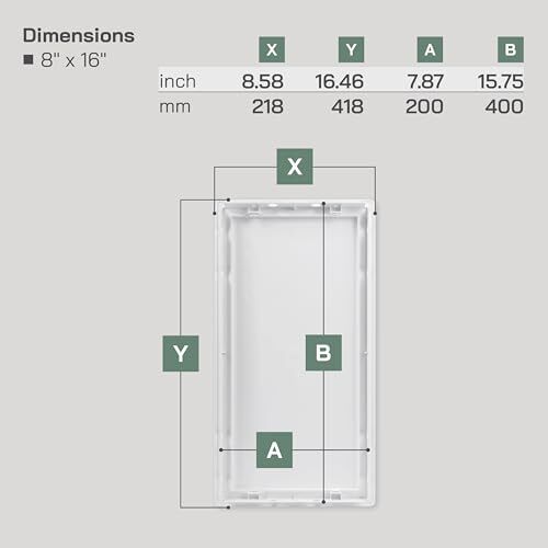 8x16 Access Panel - Easy Access Doors - ABS Plastic - Access Panel for Drywal... gallery