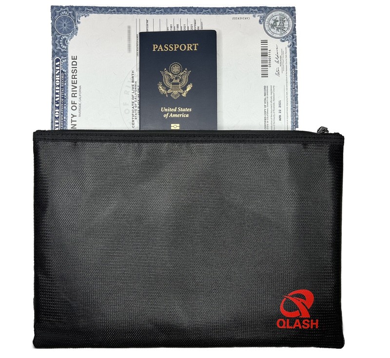 Large Fireproof Document Bag 13.4”x 9.4” Waterproof Money Bag A4 Document Holder gallery
