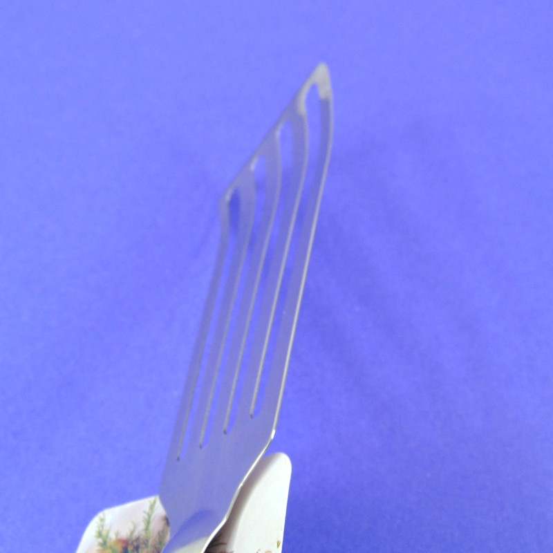 KitchenAid Angled Turner Thin Spatula Stainless Steel Slotted Black Handle New gallery