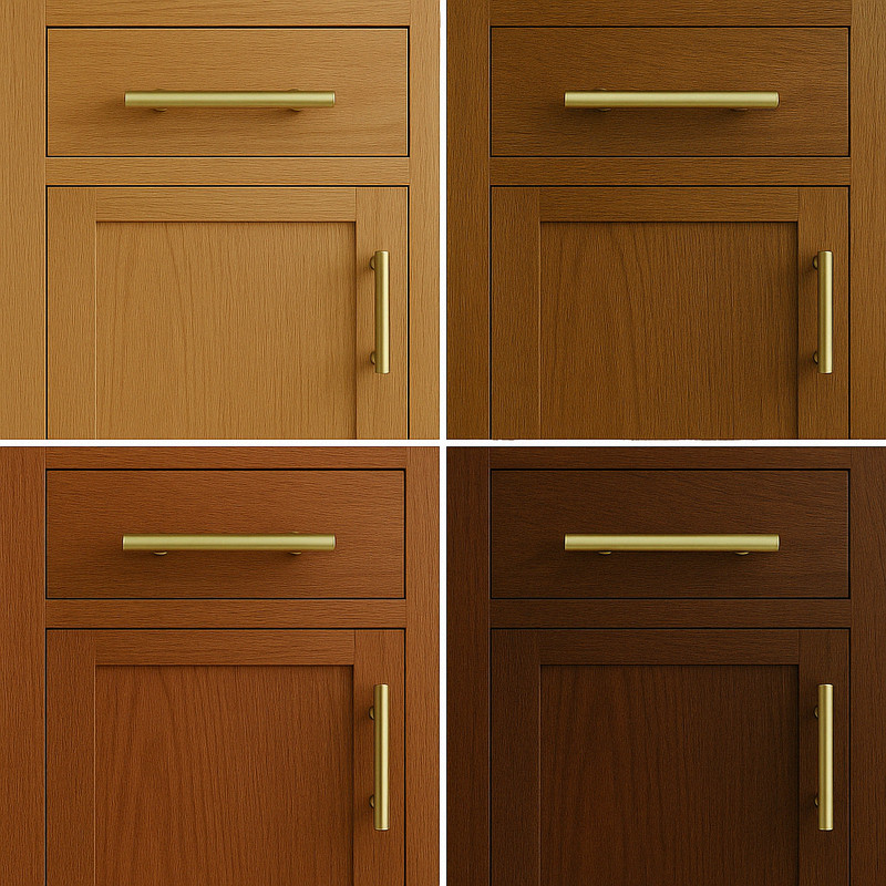 Modern Cabinet Handles Pulls Kitchen Drawer Black Bronze Gold Nickel SOLID T-Bar gallery