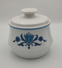 Noritake Progression Blue Haven 9004 Sugar Bowl with Lid