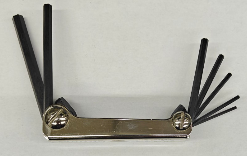 Eklind Fold-Up Hex Key Set Metric 2mm - 8mm Heat Treated Chrome Nickel 21172 USA gallery
