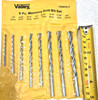 MASONRY DRILL BITS SET 8PC. 1/8,5/32,3/16,1/4,9/32,5/16,11/32,3/8" CUT CONCRETE gallery