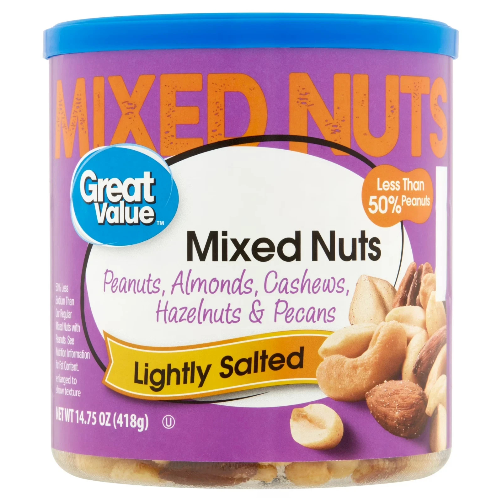 Great Value Roasted & Lightly Salted Mixed Nuts, 14.75 oz-fast shipping gallery