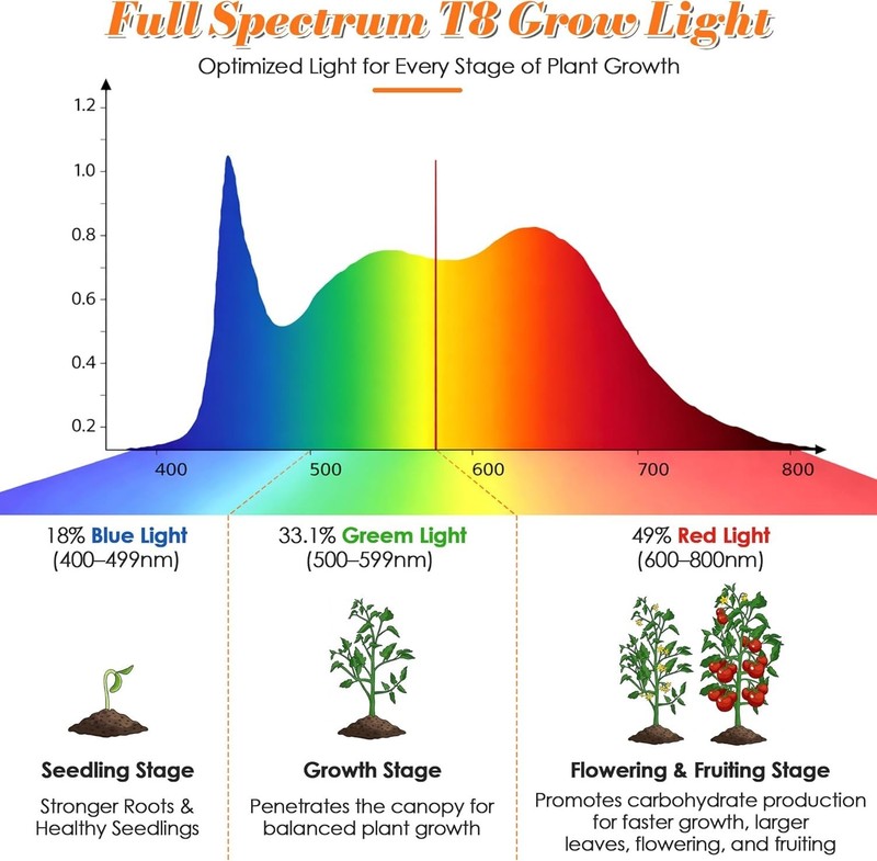Seedling Propagation Kit with Heating Tray Grow Light 15 Inch Adjustable gallery