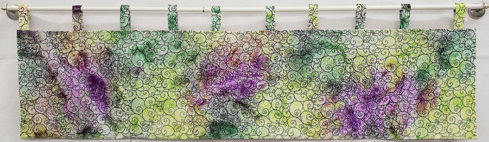Batik Tie Dye Tab Top Valances or Curtains gallery