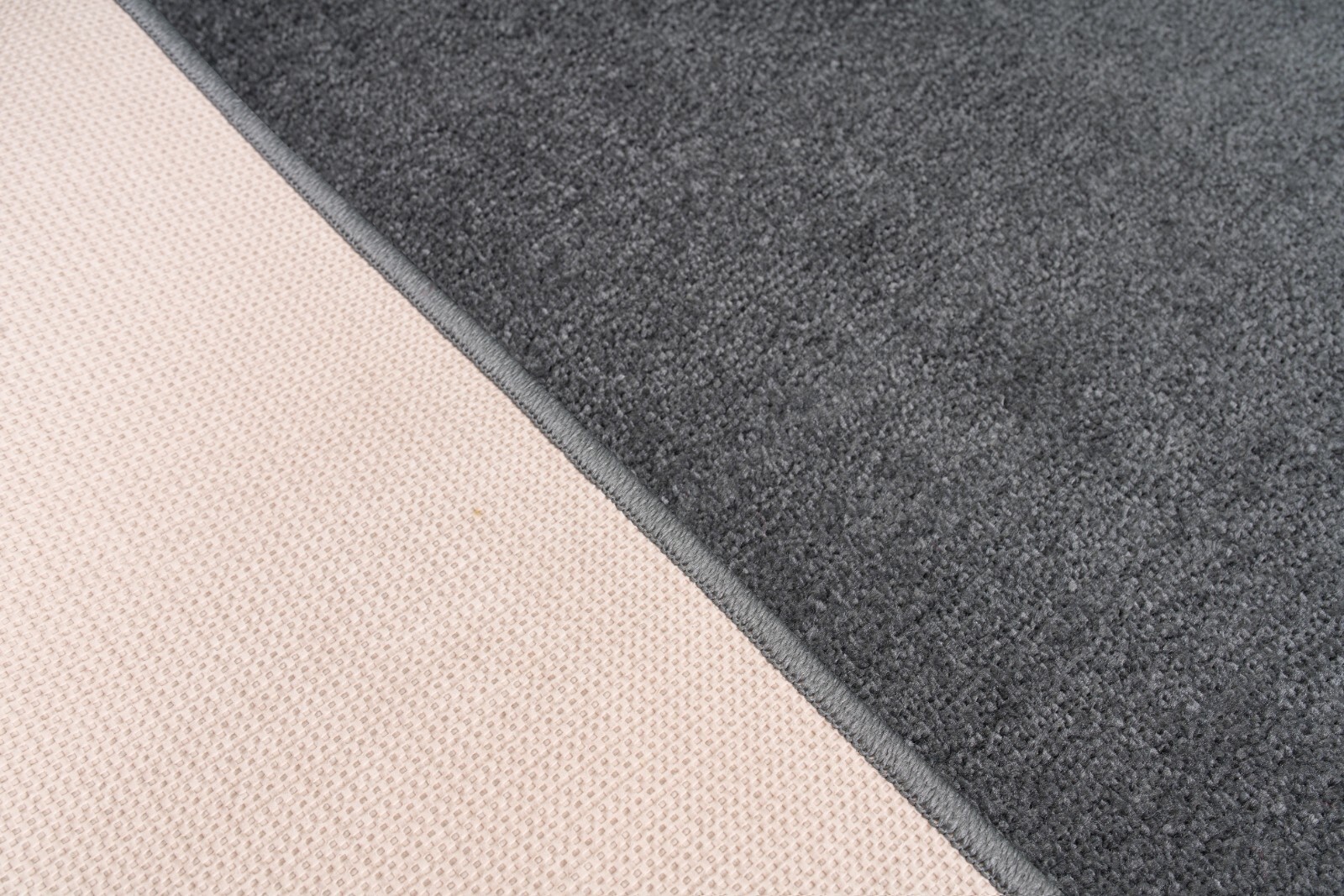 Non Slip Hallway Runner Rug, Solid Anthracite Grey Color, Sold-Priced Per Foot gallery
