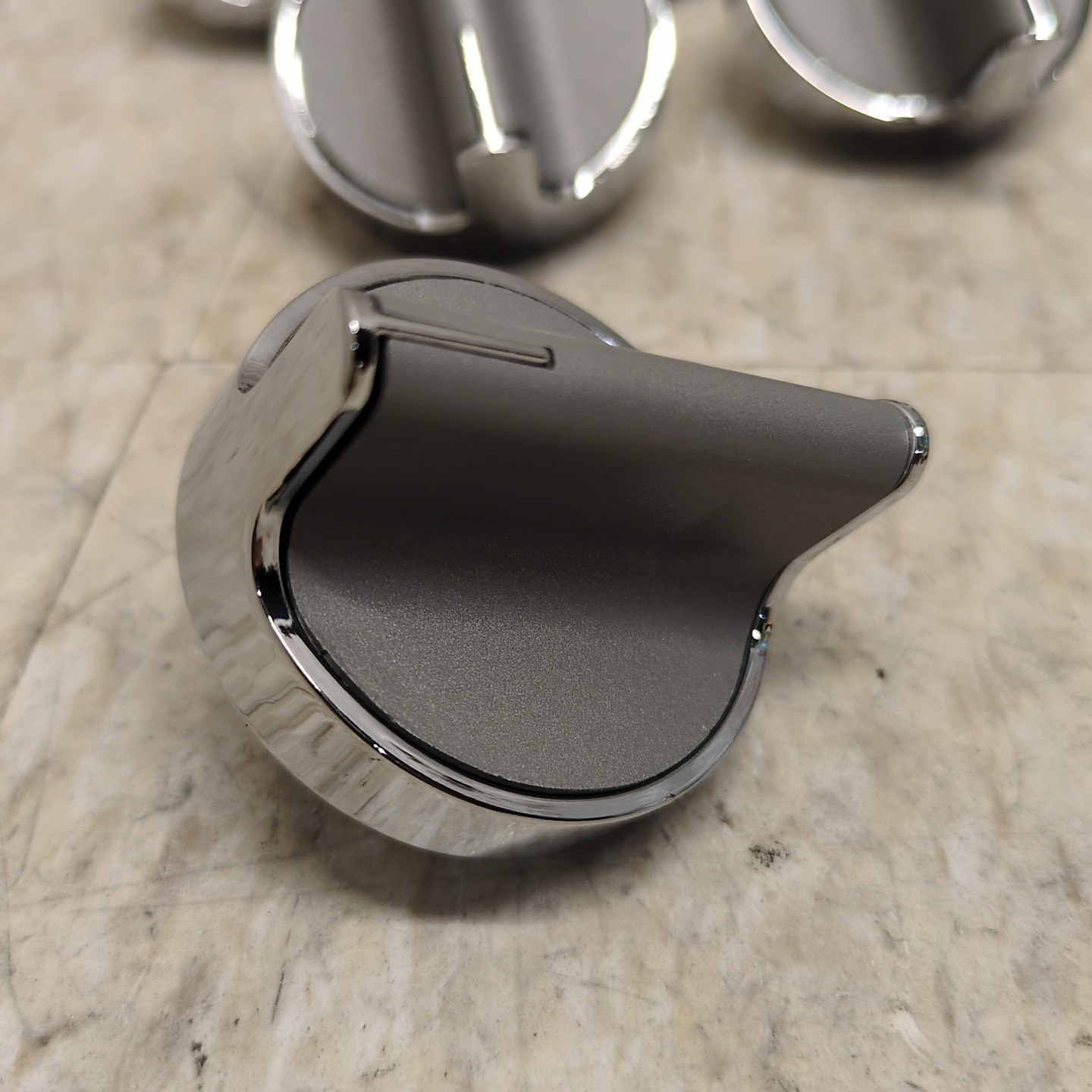 Qty 5 Stainless Steel Control Knob For Whirlpool Cooktop Range Stove W10594481 gallery