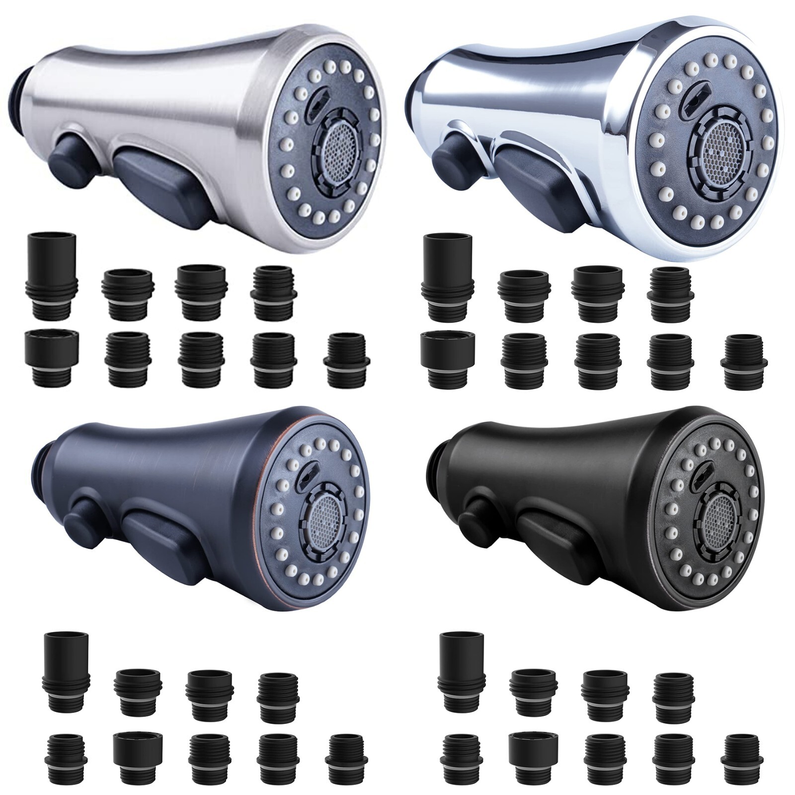 Kitchen Faucet Spray Head 3-Mode Pull Down Out Nozzle Sprayer Replacement Parts gallery
