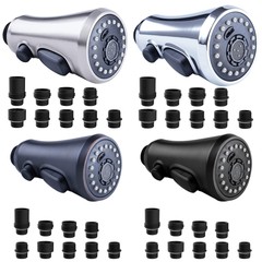 Kitchen Faucet Spray Head 3-Mode Pull Down Out Nozzle Sprayer Replacement Parts