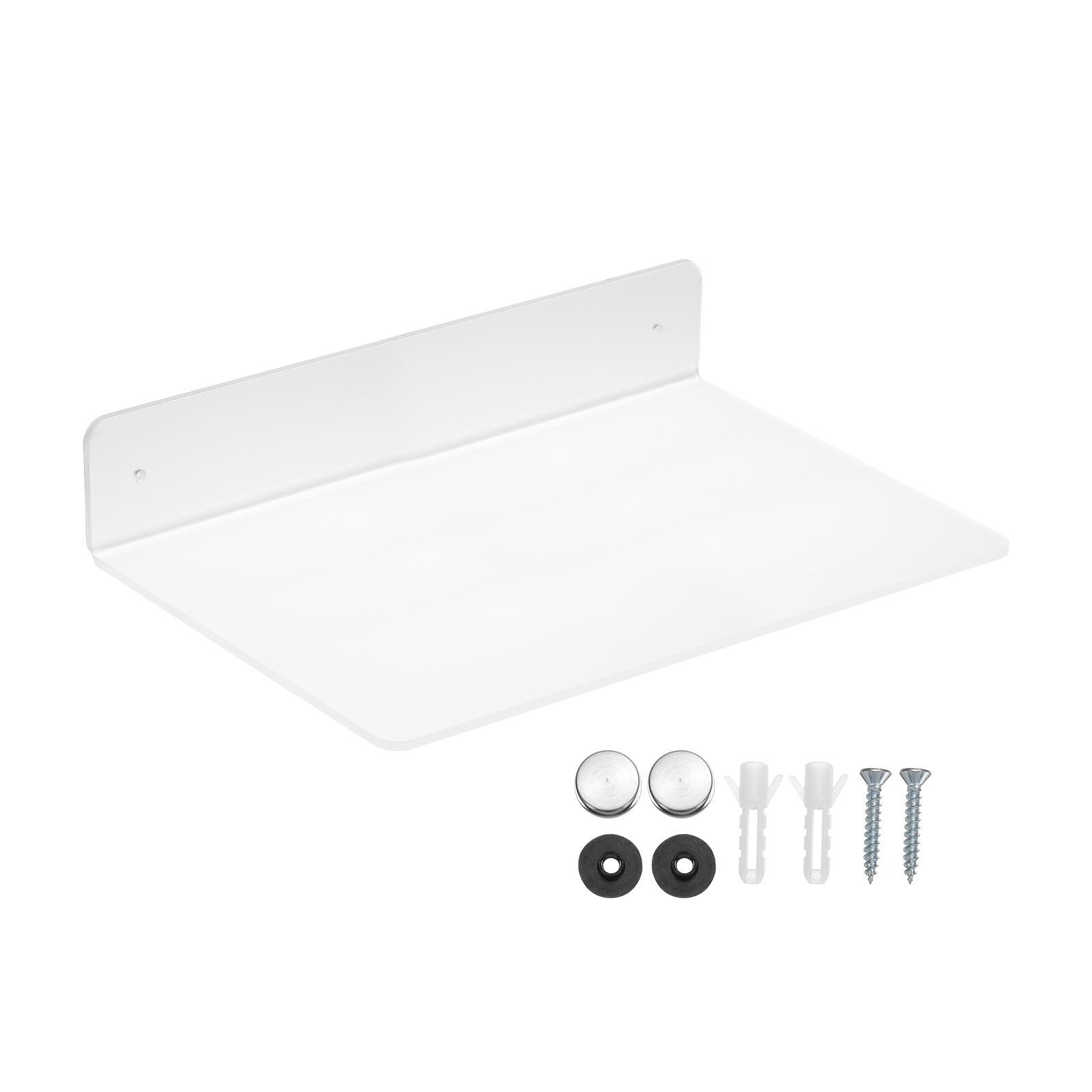 Acrylic Floating Shelf 11.81 x 7.87 Inch Floating Wall Mounted Shelf Transparent gallery