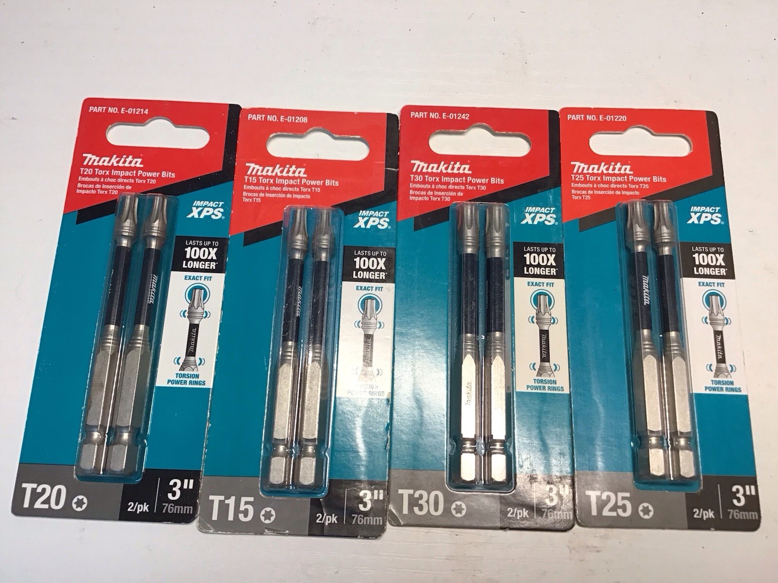 Makita Impact XPS Impact-Rated Torx Bit Set T15-T30 3 in Steel (8pc) gallery