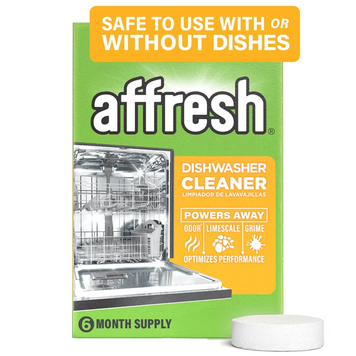 Affresh Dishwasher Cleaner Tablets, 6 Count - Odor Eliminator & Mineral Remover gallery
