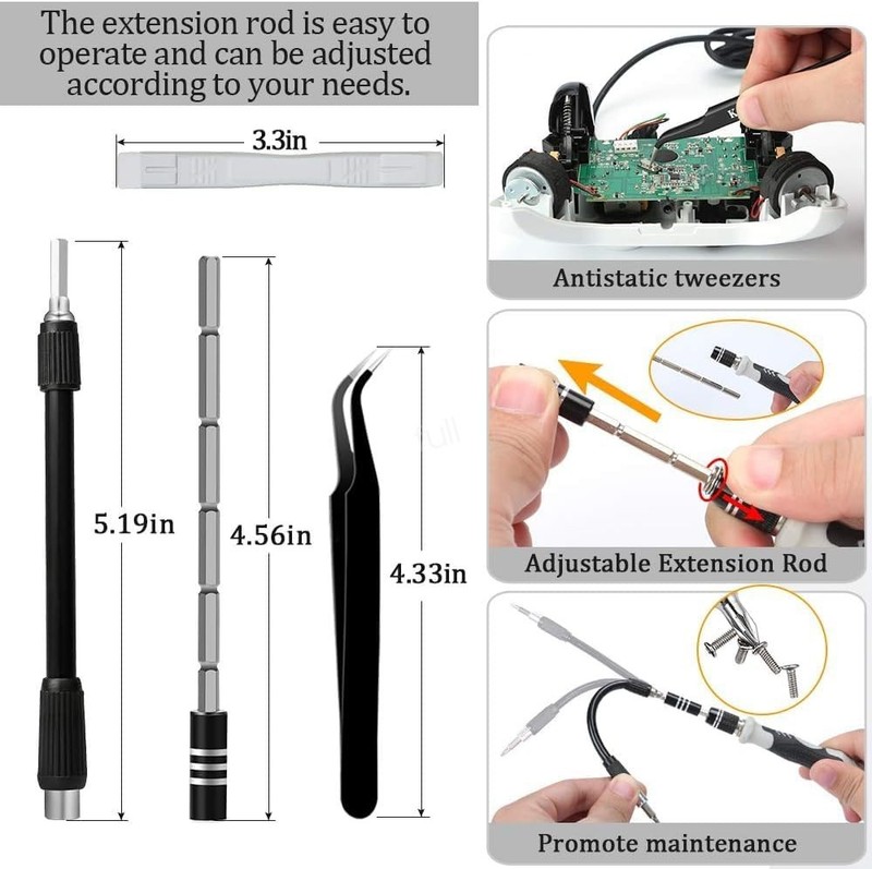 138 in 1 Multi-function TORX Magnetic Repair Tool Precision Screwdriver Set gallery