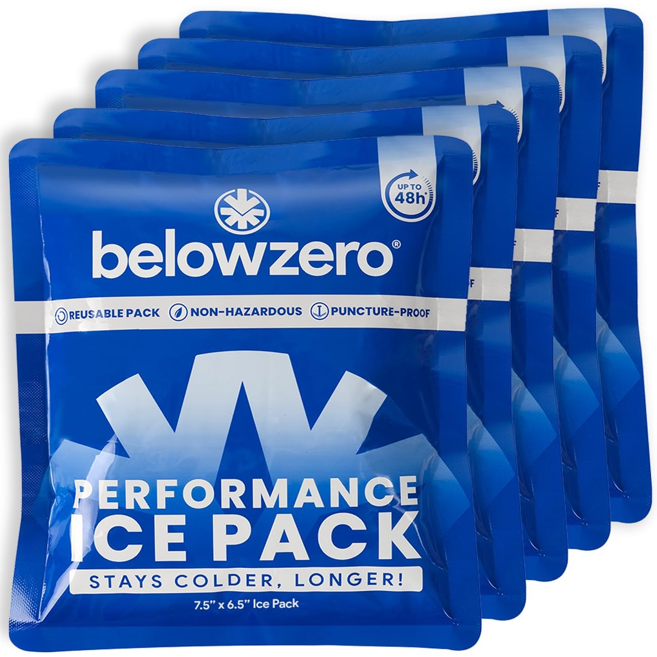 Below Zero Prefilled Reusable Ice Packs for Coolers Long Lasting Freezer Blocks gallery