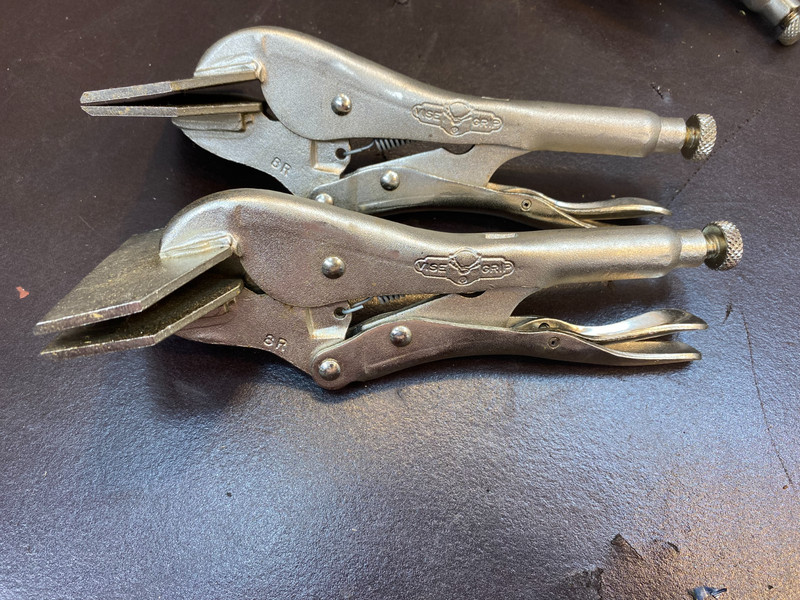4 PETERSEN DEWITT PLIERS LOCKING SHEET METAL ADJUSTABLE VISE GRIP PLIERS 8R USA gallery