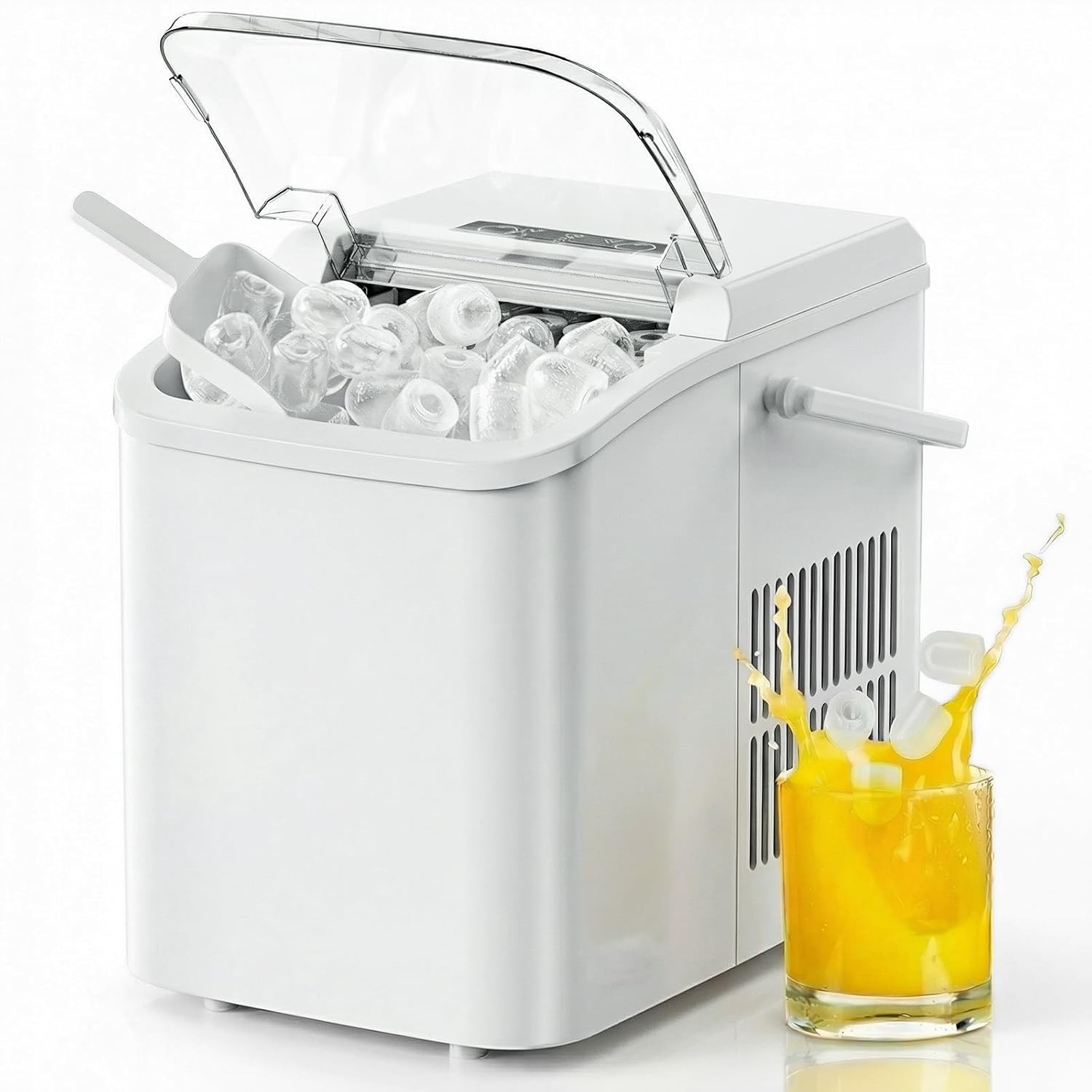 Portable Countertop Ice Maker 9 Ice Cubes in 6 Mins 26lbs for Kitchen gallery