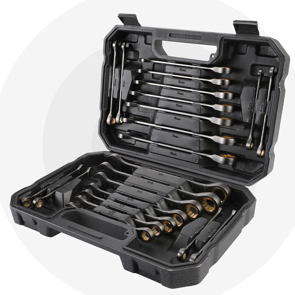 WORKPRO 22PC Ratcheting Wrench Set Metric 6-18mm&SAE 1/4-3/4" Combination Wrench gallery