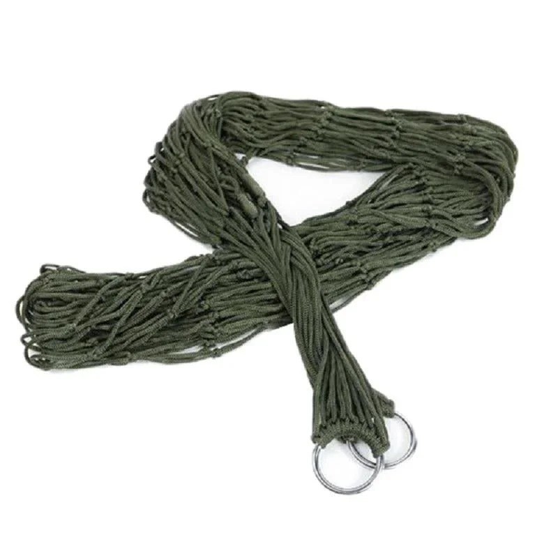 Nylon Rope Mesh Hammock Portable Outdoor Camping Garden Beach Yard Hanging Bed gallery