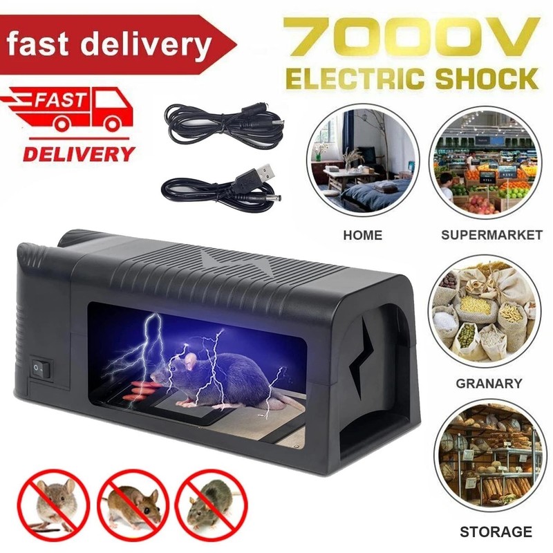 Electronic Mouse Trap Victor Control Rat Killer Pest Electric Rodent Zapper US gallery