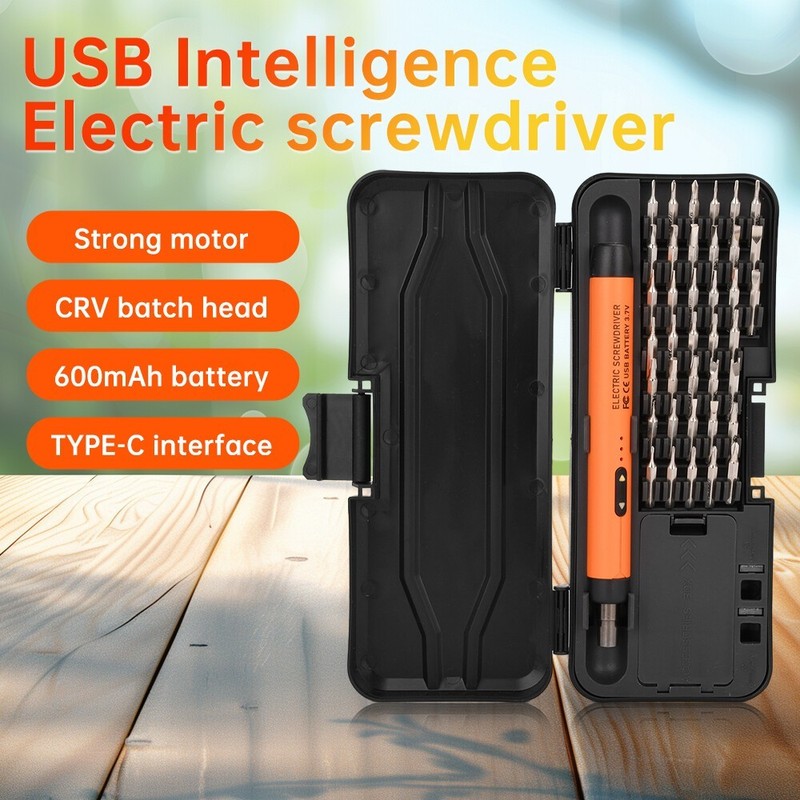 46in1 Mini Precision Electric Screwdriver Set Rechargeable Electric Screwdriver gallery