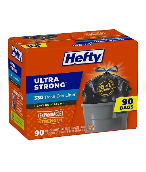 Hefty Ultra Strong 33-Gallon Trash Bags {90 ct.} gallery