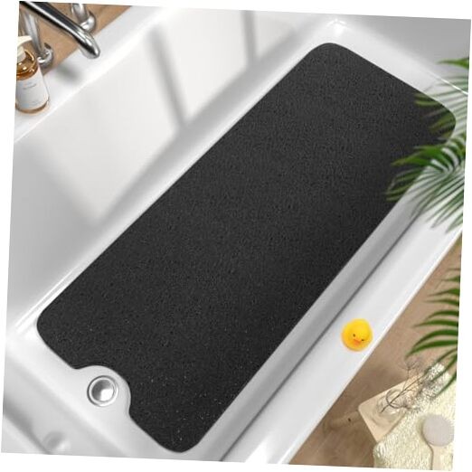 Non Slip Bathtub Mat 40 x 16 Inch, Extra Long 40" x 16" (Rectangular) Black gallery
