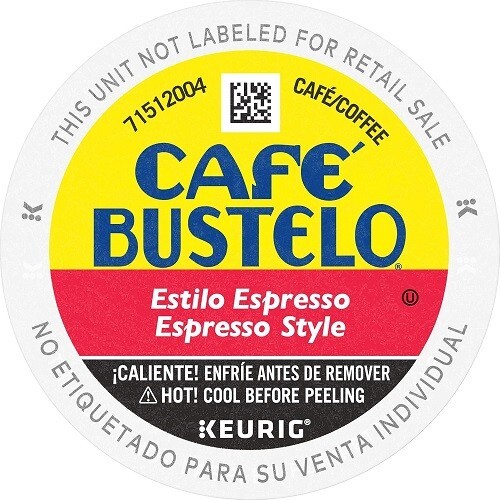 Café Bustelo Espresso Style Dark Roast Coffee K-Cup Pods, 96 Count gallery