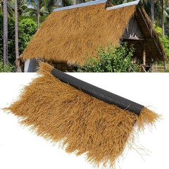 Artificial Thatch Grass Roof Roll 19.7ft x 19.7in Fireproof Waterproof Tiki Bar