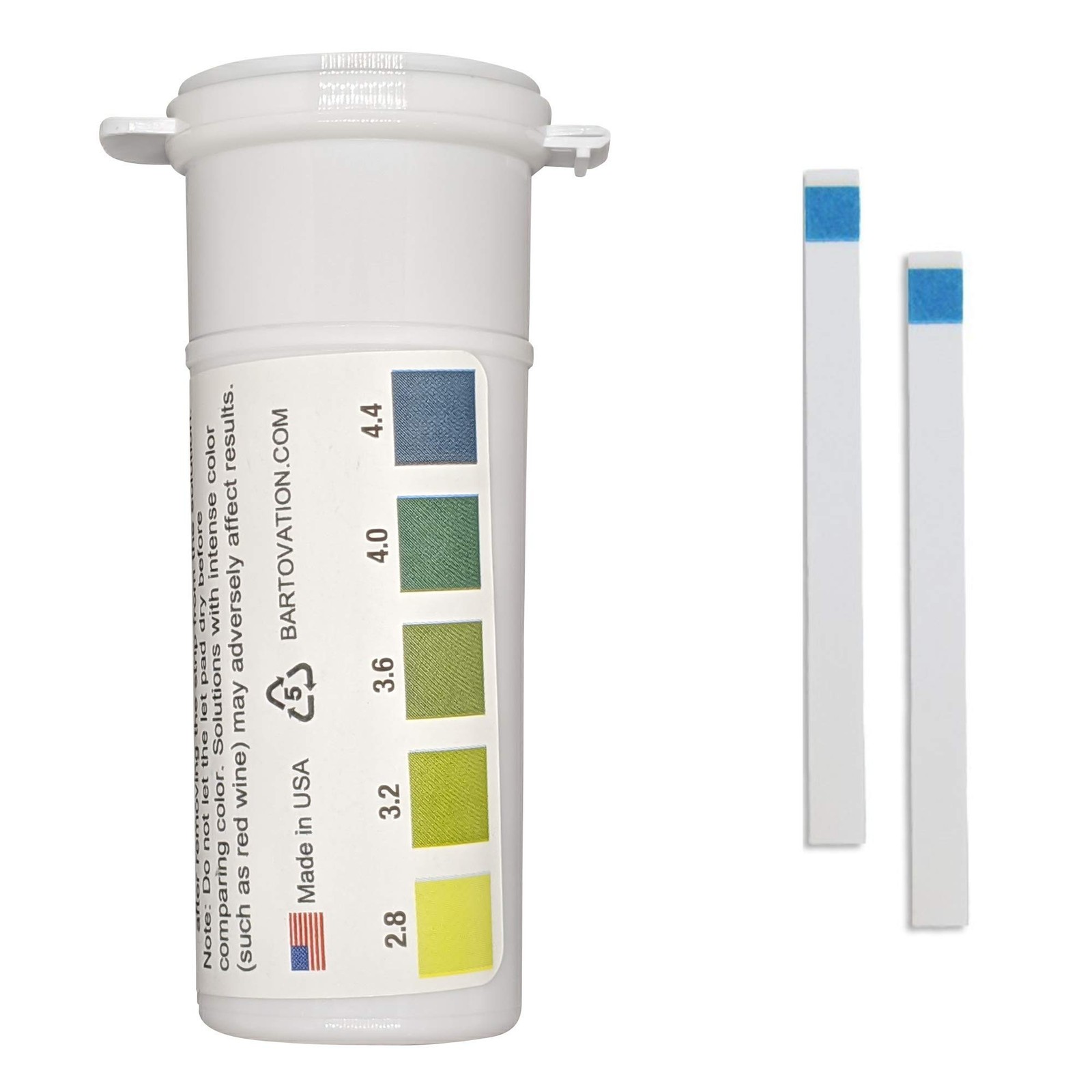 pH Test Strips for Wine Making Homebrew Acidity 2.8 to 4.4 pH Vial of 100 Pla... gallery