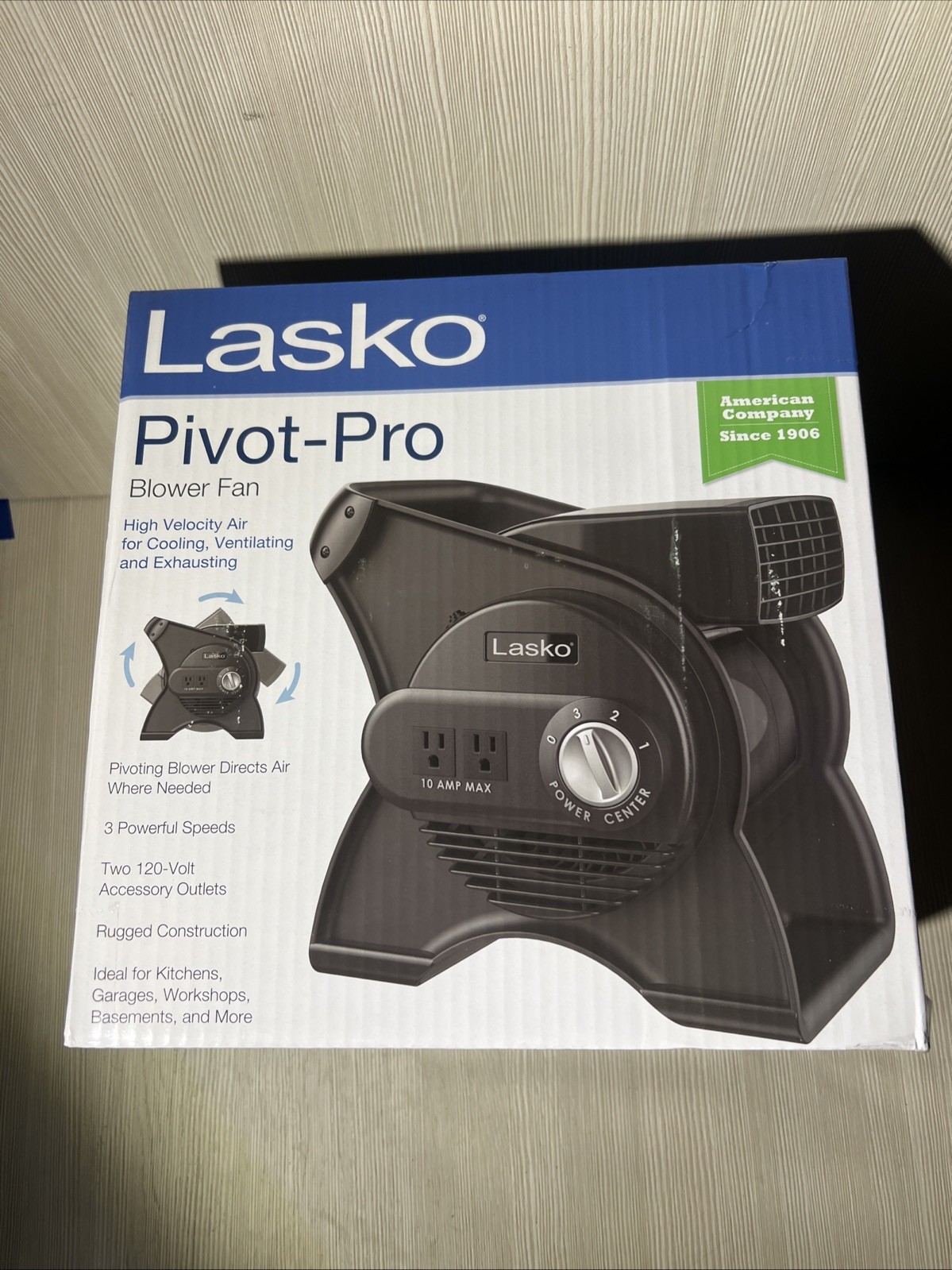 Lasko High Velocity Pro Pivoting Utility Fan (U12104) gallery