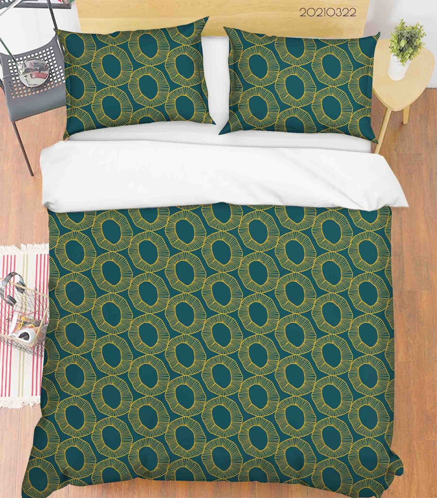 3D Abstract Line Drawing Pattern Quilt Cover Set Bedding Sets Pillowcases 5 gallery