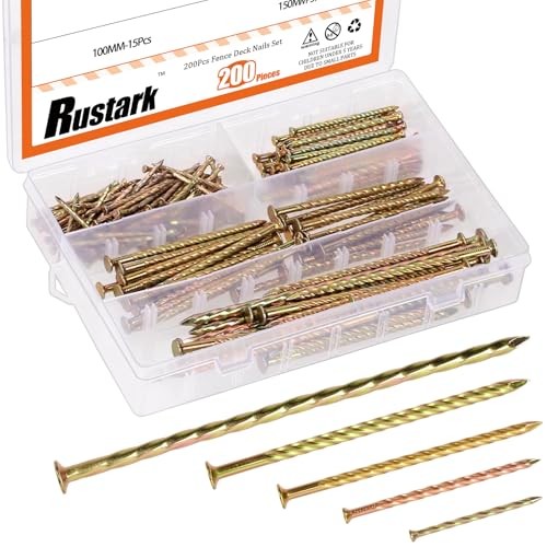 200Pcs 5 Sizes Spiral Deck Nails Assortment Kit Fence Deck Nails 200pcs 5 sizes gallery