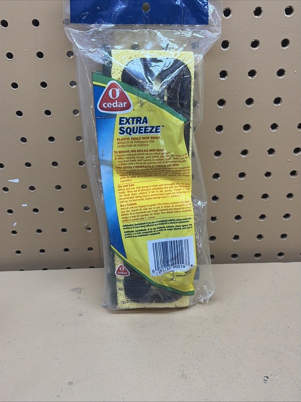 O Cedar Extra Squeeze Plastic Hinge Mop Refill NOS 4009705 Replacement Head gallery