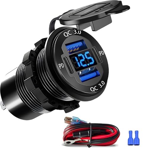 Upgraded 12V USB Charger with 4 Ports - Aluminum Alloy Car Outlet Pack of 1 gallery